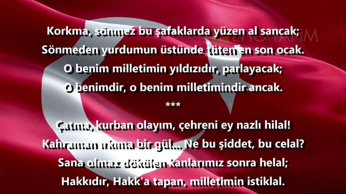 Türkiye İstiklal Marşı'nda Hep Birlikte Tek Nefes Olacak